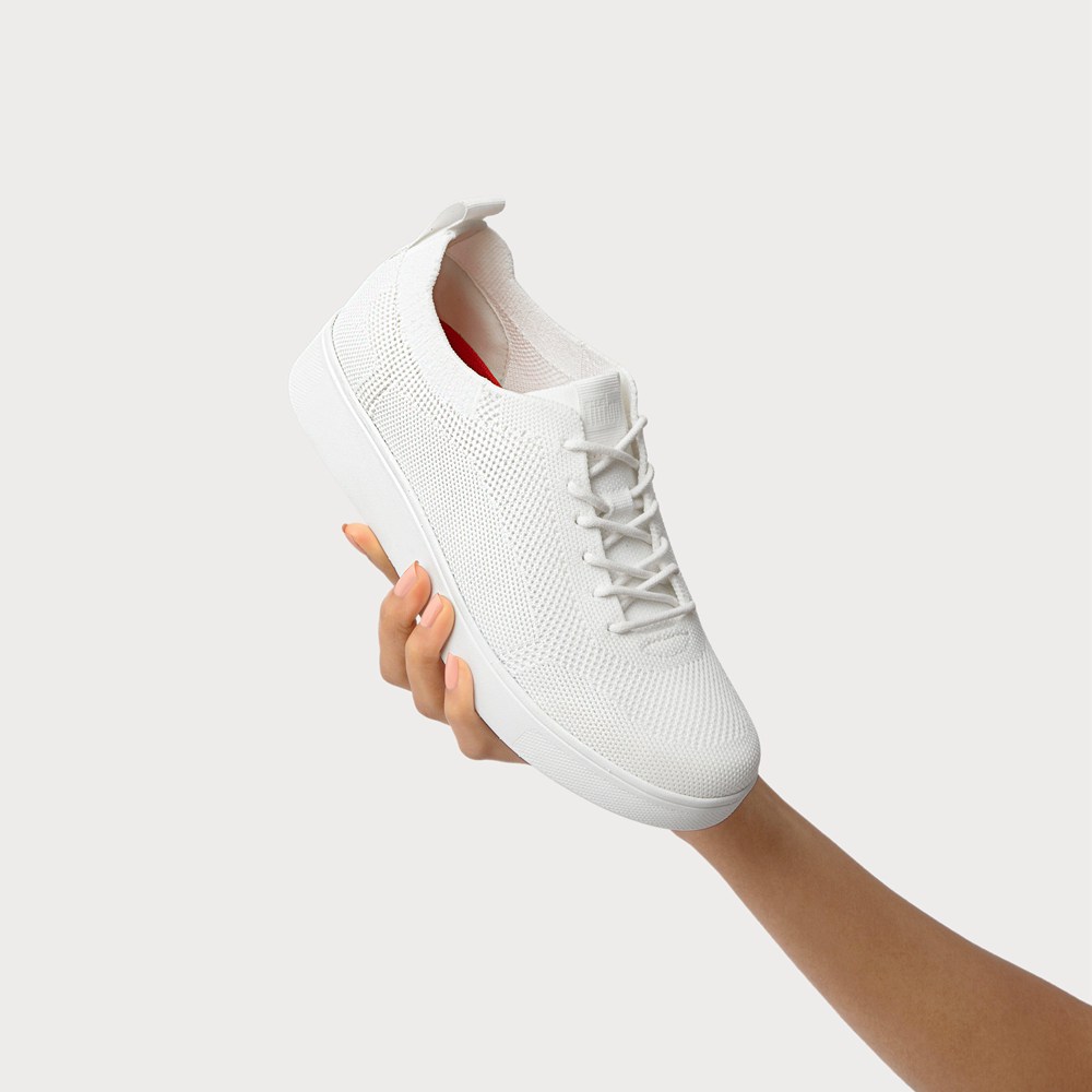 Fitflop Womens Sneakers - Rally Airyknit - White - 982-WYQTHK